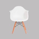 Ver imagem 4 de Kit 8 Cadeiras Charles Eames Eiffel com Braço Branco Polipropileno Cozinha Área de Lazer Recepção