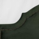 Ver imagem 4 de Cabeceira Casal Estofada para Cama Box Provençal Luxo com Tachas 140x60cm Verde