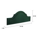 Ver imagem 3 de Cabeceira Casal Estofada para Cama Box Provençal Luxo com Tachas 140x60cm Verde