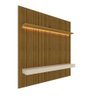 Home para TV Impressão Ripado 3D com LED Requinte 180 Naturale Off White - Gelius - 5