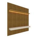 Ver imagem 5 de Home para TV Impressão Ripado 3D com LED Requinte 180 Naturale Off White - Gelius