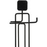 Suporte Porta Rolo Papel Higiênico Chão - Preto - 5