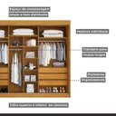 Ver imagem 5 de Guarda Roupa Casal 3 Portas de Correr 6 Gavetas Veneza