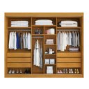 Ver imagem 2 de Guarda Roupa Casal 3 Portas de Correr 6 Gavetas Veneza