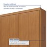 Guarda Roupa Casal MDF 6 Portas 8 Gavetas Bergamo - 9