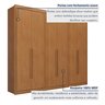 Guarda Roupa Casal MDF 6 Portas 8 Gavetas Bergamo - 10