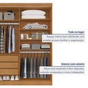 Ver mais imagens de Guarda Roupa Casal 4 Portas 3 Gavetas Roma