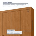Ver imagem 5 de Guarda Roupa Casal 4 Portas 3 Gavetas Roma
