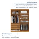 Ver imagem 6 de Guarda Roupa Casal 4 Portas 3 Gavetas 100% MDF Roma Cinamomo e Off White Marrom