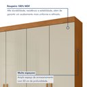 Ver imagem 5 de Guarda Roupa Casal 4 Portas 3 Gavetas Roma