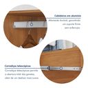 Ver imagem 7 de Guarda Roupa Casal 4 Portas 3 Gavetas 100% MDF Roma Cinamomo e Off White Marrom