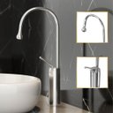 Ver imagem 1 de Torneira de Banheiro Luxo Capri Monocomando Gota Aço Inox 304 Goldenx