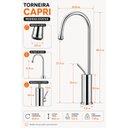 Ver imagem 6 de Torneira de Banheiro Luxo Capri Monocomando Gota Aço Inox 304 Goldenx