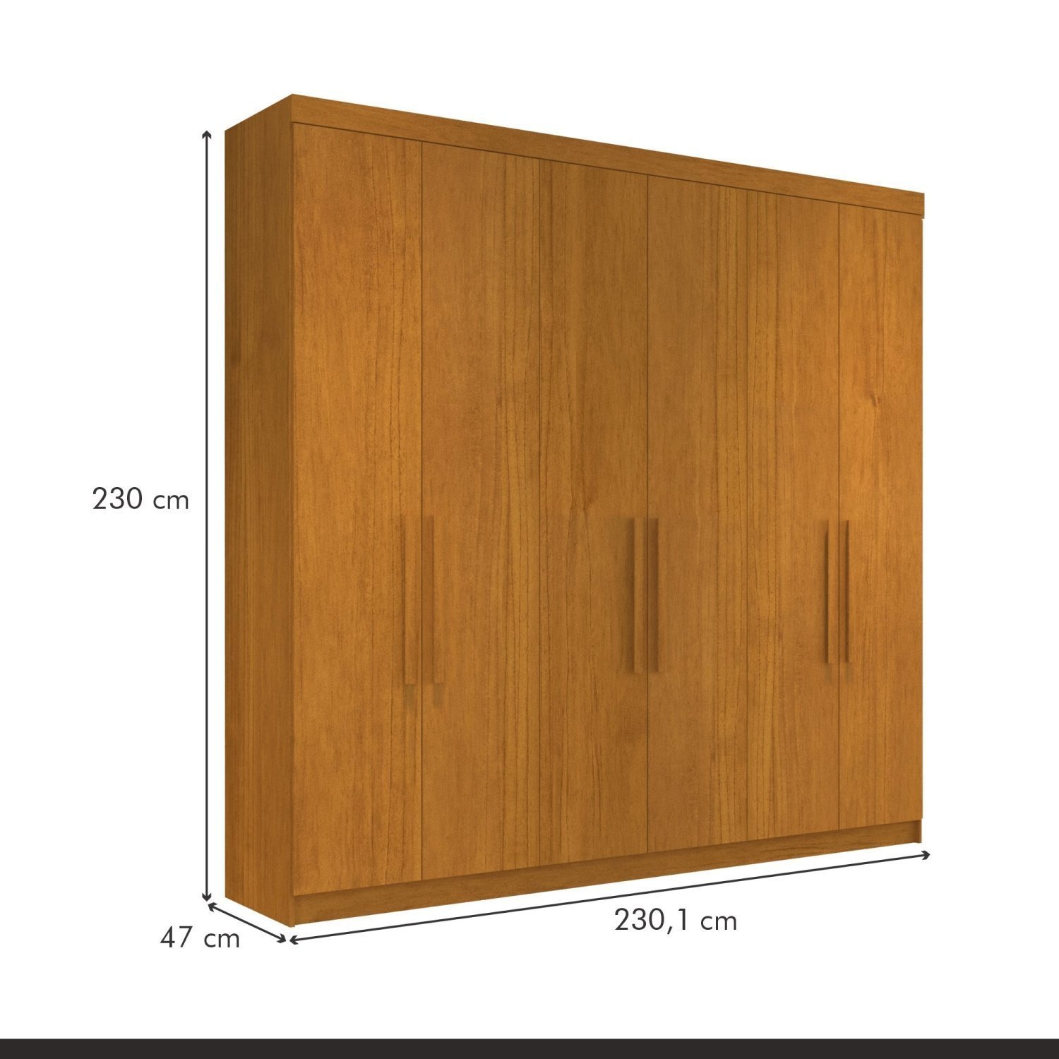 Guarda Roupa Casal 6 Portas 4 Gavetas França - 4
