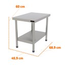 Ver imagem 2 de Cavalete Total Inox Mesa Bancada para Chapa e Charbroiler Profissional Pro-45 - Progás P44800