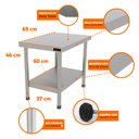 Ver imagem 3 de Cavalete Total Inox Mesa Bancada para Chapa e Charbroiler Profissional Pro-45 - Progás P44800