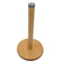 Ver imagem 1 de Suporte Porta Rolo Papel Toalha Bambu Vertical Bancada