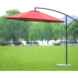 Ombrelone Articulado Guarda Sol de Praia Jardim Lateral 3 Metros Laranja Rm Decor - 4