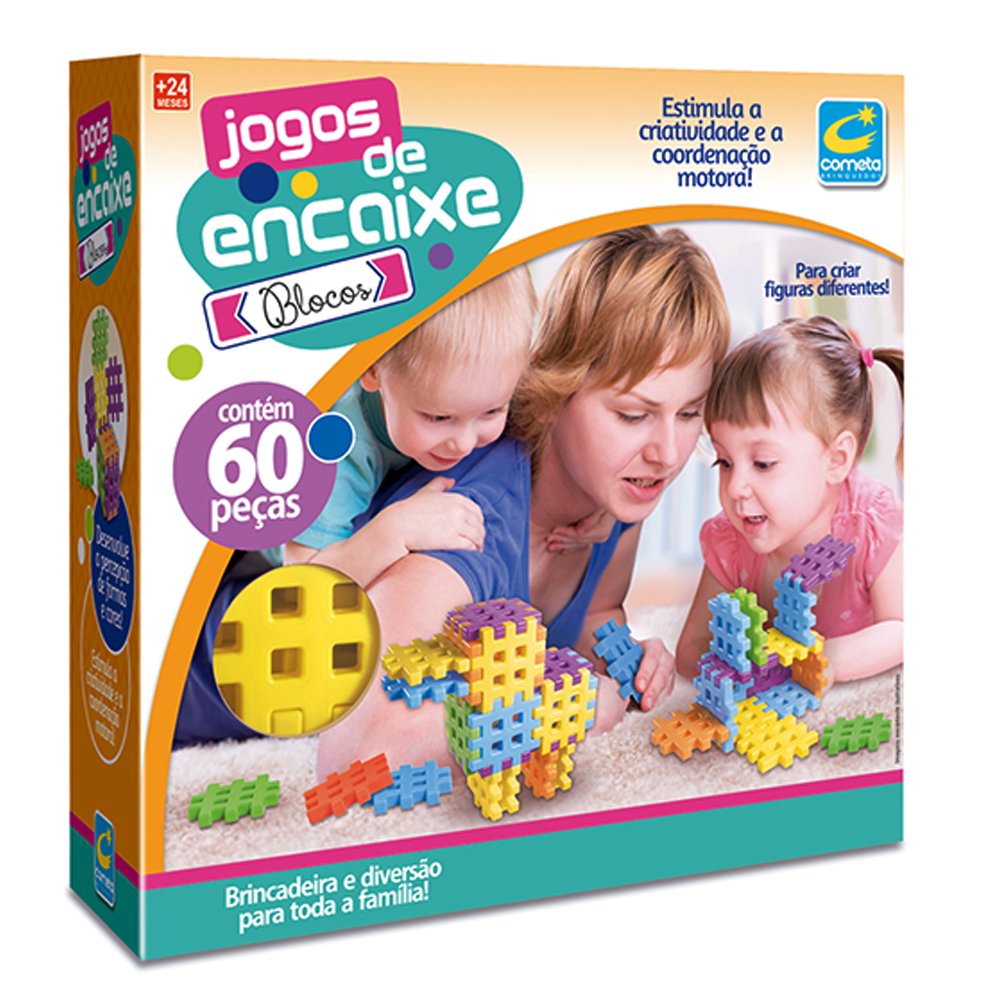 Kit com 2 Jogos De Encaixe Didático - Blocos e Esferas - Brinquedo de ...