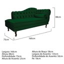 Ver imagem 5 de Diva Recamier Diana 160cm Lado Esquerdo Suede - Doce Sonho Móveis