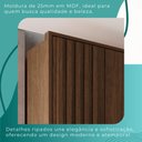 Ver imagem 5 de Guarda Roupas Casal 100% Mdf 6 Portas 5 Gavetas Moscou Ripado - Mais Móveis New Canion
