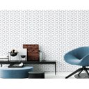 Ver imagem 1 de Papel de Parede Geométrico Azul e Branco 2 Arte Destaque 2 Metros