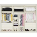 Ver imagem 3 de Guarda Roupa Casal 6 Portas 6 Gavetas - Argos-off White - Made Marcs