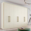 Ver imagem 2 de Guarda Roupa Casal 6 Portas 6 Gavetas - Argos-off White - Made Marcs