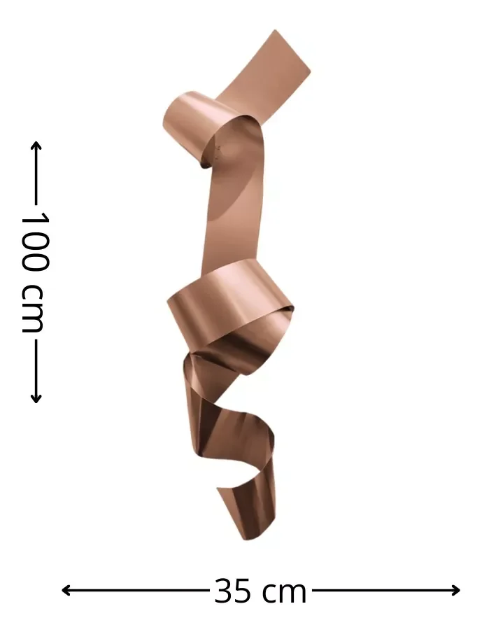Ver imagem 2 de Escultura Parede de Metal Decoração Sala Quarto Escritório Cobre