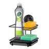 Suporte Sabão Detergente Esponja Ventosa Preto Cozinha - 1
