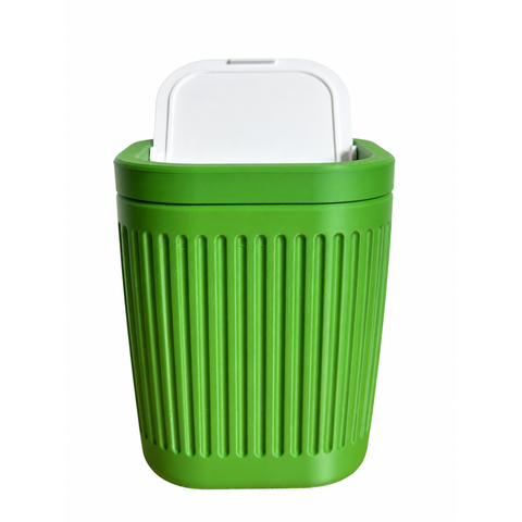 Lixeira de Mesa 2 Litros com Tampa Basculante:Verde