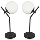 Ver imagem 1 de Kit 2 Abajur Luminária De Mesa Aro Jabuticaba Orby Preto