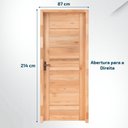 Ver imagem 2 de Kit Porta Pronta Maciça de Eucalipto 214CMX87CM Comercial Clean Abertura Direita