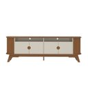 Ver imagem 7 de Conjunto Sala Estar Mesa de Centro e Rack Vivaldi Marrom Cinamomo/Off White
