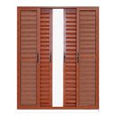 Ver imagem 2 de Porta Balcão Veneziana 06 Folhas madeirado Maxx - 210x200