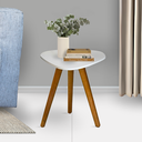 Ver imagem 4 de Mesinha Redonda Cabeceira Pequena Estilo Organico Moderna Decorativa Sofá Sala Quarto Madeira Maciça