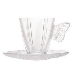 Conjunto 4 Xicaras de Chá Wolff C/ Pires Butterfly 180ml - 1