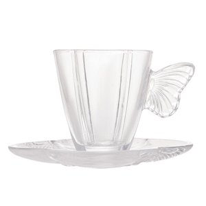 Conjunto 4 Xicaras de Chá Wolff C/ Pires Butterfly 180ml