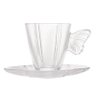Conjunto 4 Xicaras de Chá Wolff C/ Pires Butterfly 180ml - 1