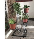 Ver imagem 4 de Floreira de Ferro Artesanal Decorativa Tinta Antiferrugem