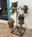 Ver imagem 7 de Floreira de Ferro Artesanal Decorativa Tinta Antiferrugem