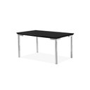 Ver imagem 4 de Conjunto Mesa Iza 120x90cm Tampo MDF/Vidro 4 Cadeiras Natani Yescasa Preto/Cromado