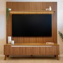 Ver imagem 1 de Rack com Painel para TV até 75 Polegadas com LED Impressão Ripada 3D Liverpool Yescasa