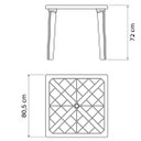 Ver imagem 3 de Mesa de Polipropileno Injetado Desmontável Sancho - Tramontina - Areia 92313/120