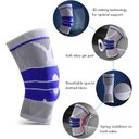 Ver imagem 4 de Joelheira Ortopedica Gel Silicone Compressao Joelho Articulaçao Patela Corrida Futebol Atletismo