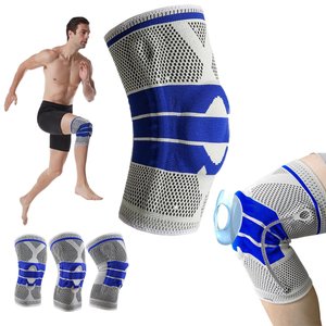 Joelheira Ortopedica Gel Silicone Compressao Joelho Articulaçao Patela Corrida Futebol Atletismo