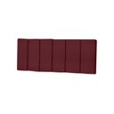 Ver imagem 1 de Cabeceira de Cama Casal Dubai 140cm - Vinho