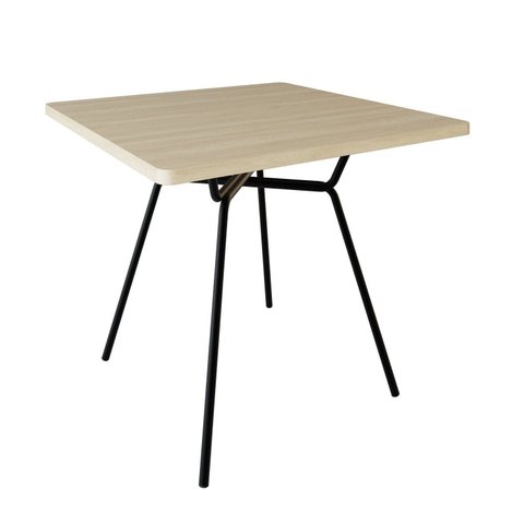 Mesa de Jantar Quadrada 90cm Barcelona Bege/Ciliegio