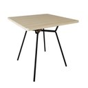 Ver imagem 1 de Mesa de Jantar Quadrada 90cm Barcelona Bege/Ciliegio