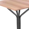 Mesa de Jantar Quadrada Aço 4 Lugares 68cm Preto Carvalho - 6